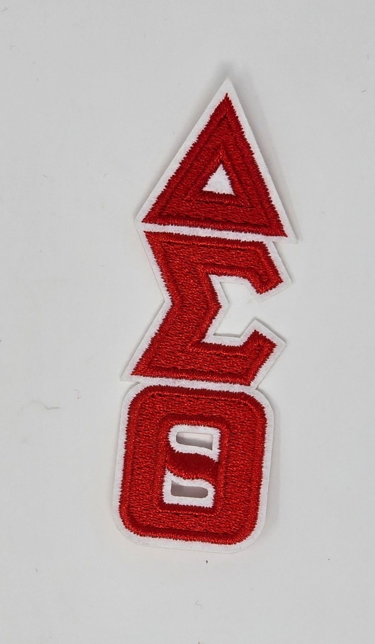 Delta Sigma Theta Sorority Inc., Embroidered Patch - DST (vertical)