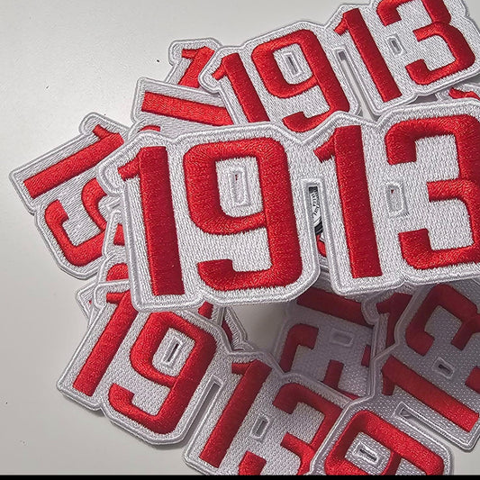 Delta Sigma Theta Sorority Inc., Embroidered Patch - 1913 (4X1.5)