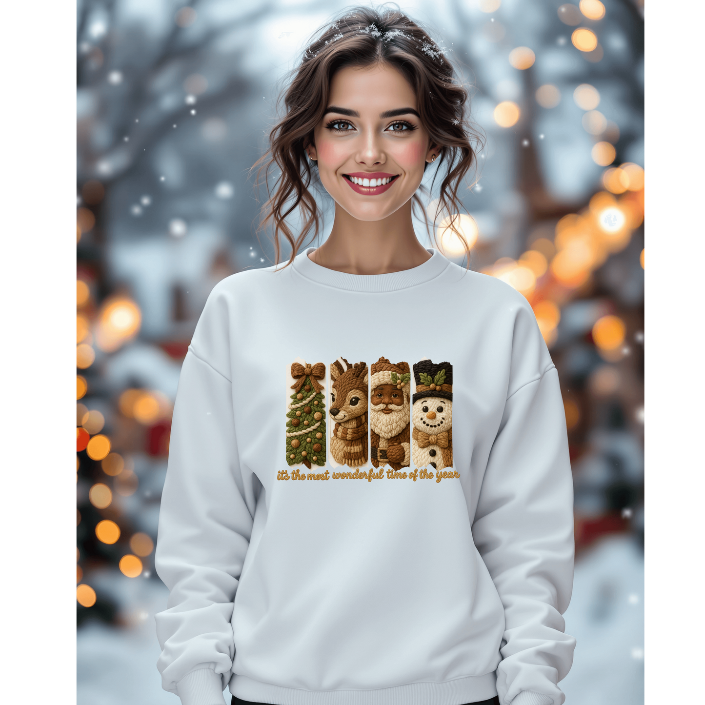 “Most Wonderful Time of the Year” Holiday Character Sweatshirt