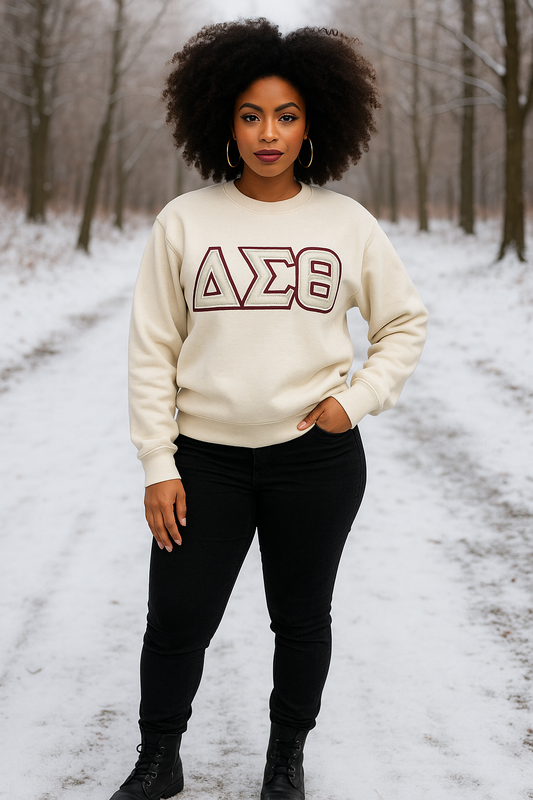 Cream Chenille Patch Tee