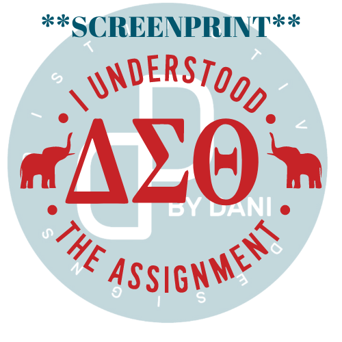 UNDERSTOOD THE ASSIGNMENT **SCREENPRINT**