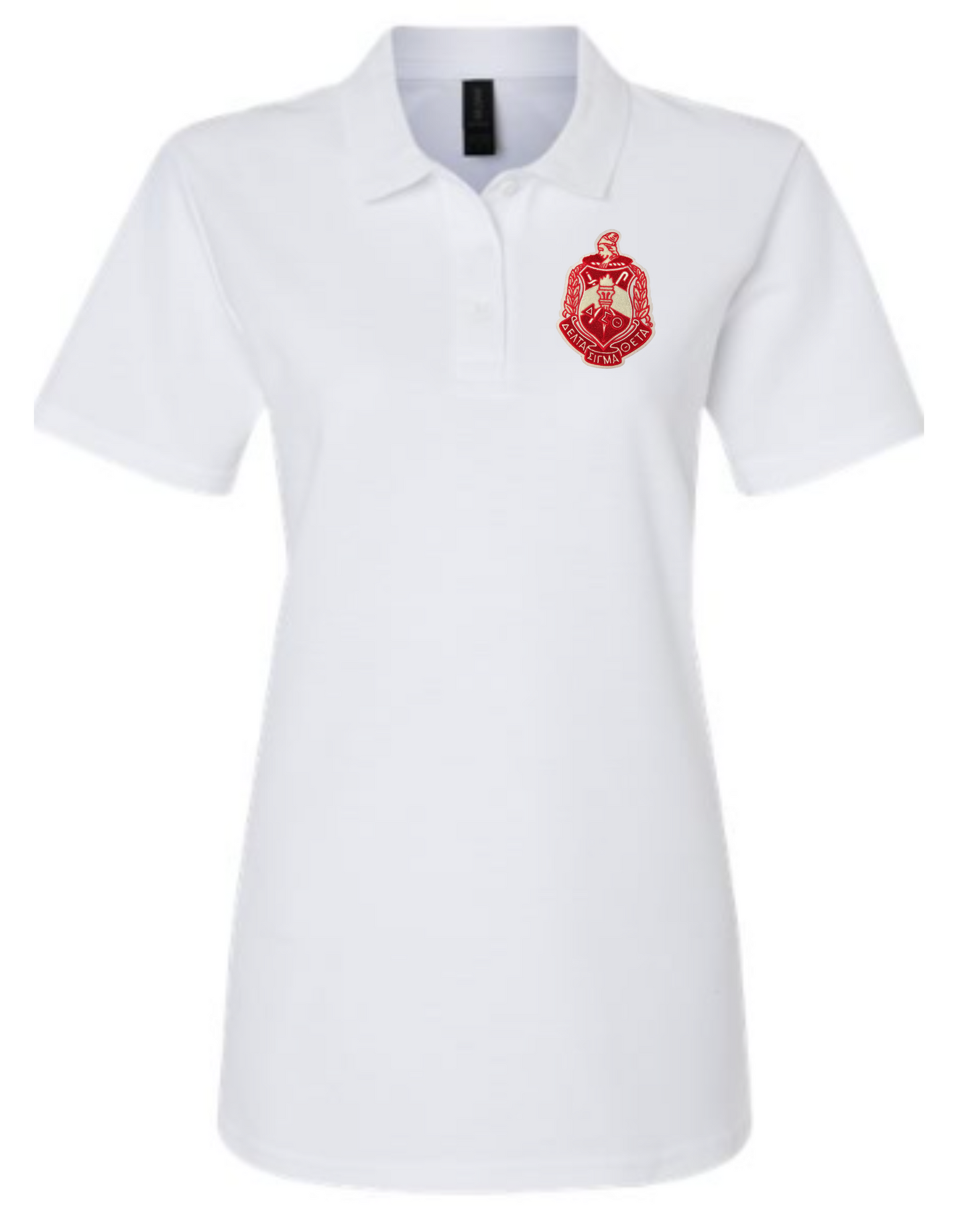 Delta Sigma Theta Ladies Fit Standard Polo w/ Embroidered Crest
