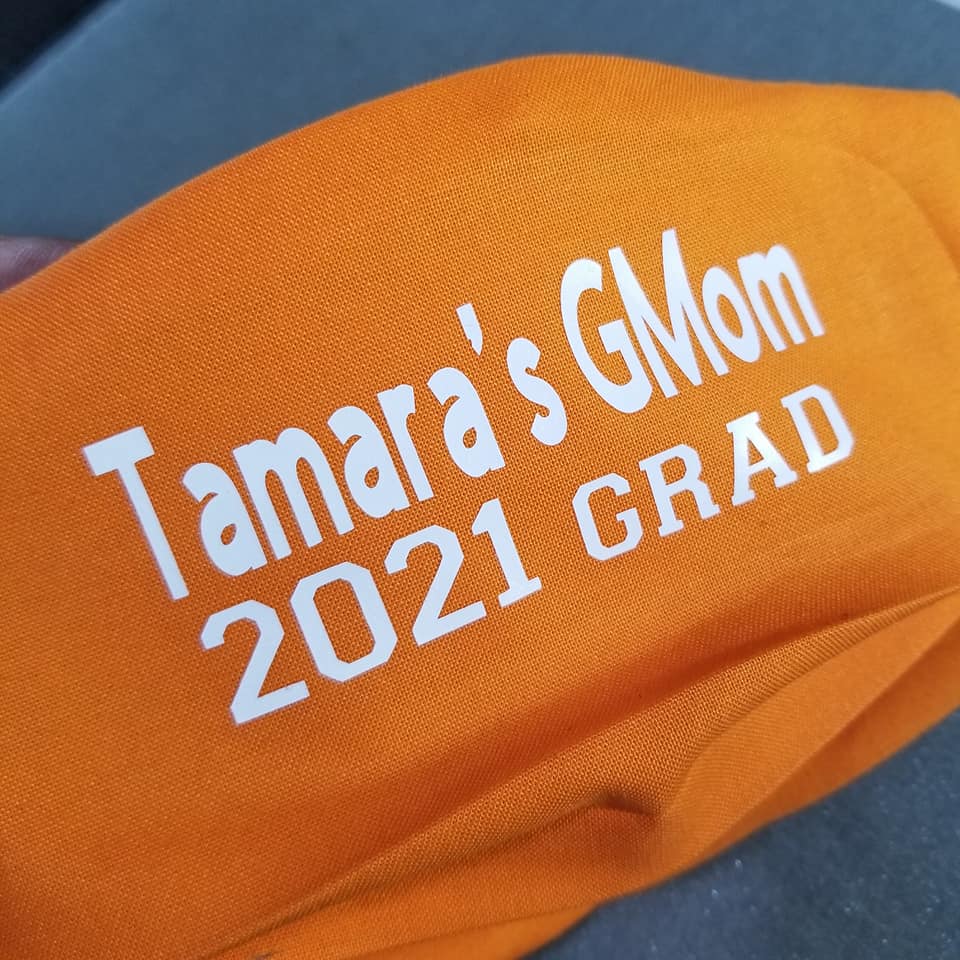 Custom Graduation Face Mask Distinctive Designs by Dani