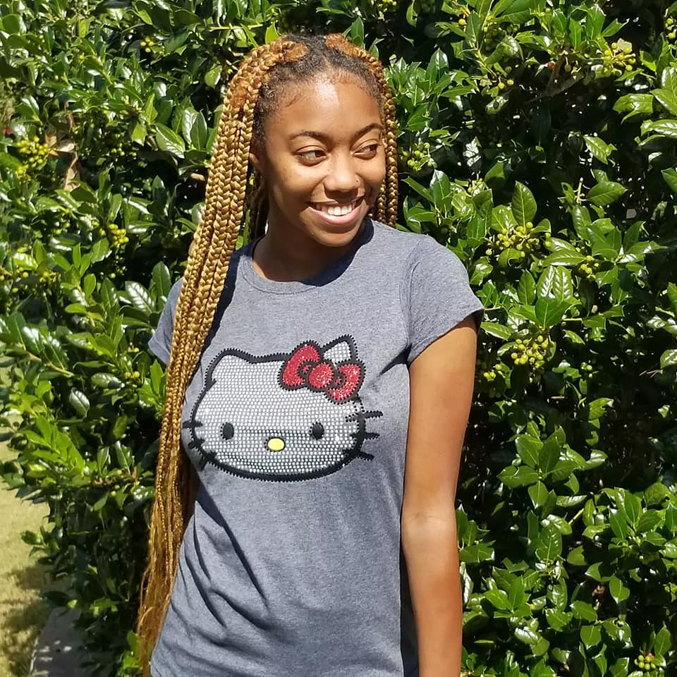 Rhinestone He.llo Kit.ty Graphic Tee