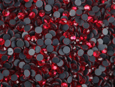 RED SIAM Hotfix Rhinestones