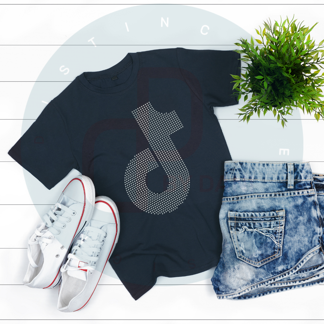 TIKTOK SYMBOL Rhinestone Tee