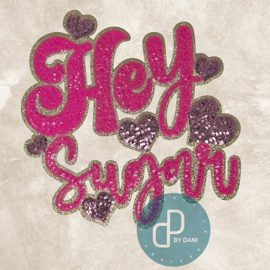 HEY SUGAR SEQUIN Iron-On Patch