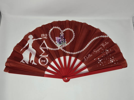 Oversized Delta Sigma Theta Fan - Crimson