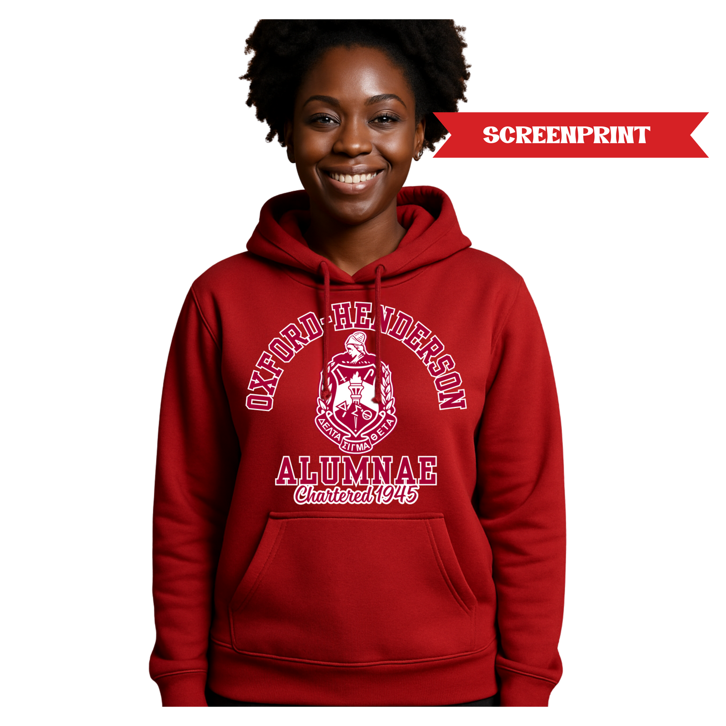 [SCREENPRINT] Delta Sigma Theta Chapter Sweatshirt or Hoodie - OXFORD-HENDERSON ALUMNAE