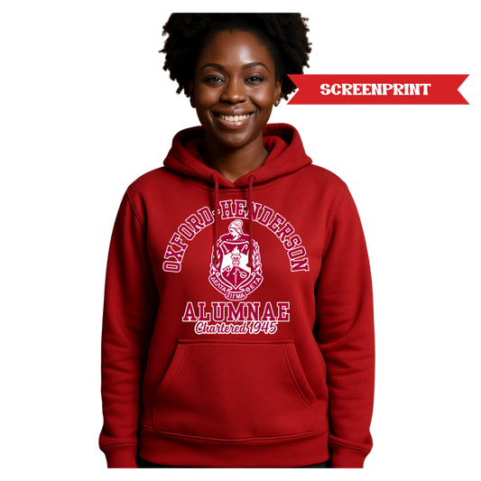 [SCREENPRINT] Delta Sigma Theta Chapter Sweatshirt or Hoodie - OXFORD-HENDERSON ALUMNAE