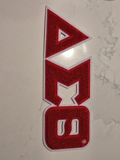 Delta Sigma Theta Sorority Inc., Embroidered Patch - GREEK LETTERS (11X4)