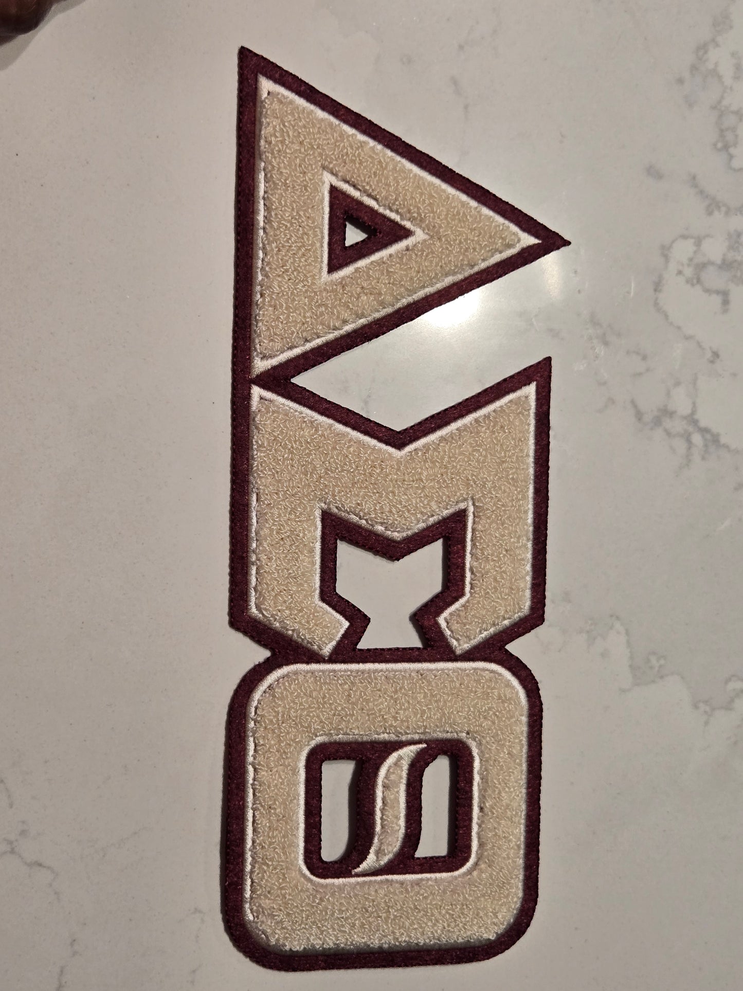 Delta Sigma Theta Sorority Inc., Embroidered Patch - GREEK LETTERS (11X4)