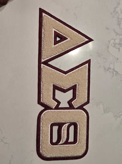 Delta Sigma Theta Sorority Inc., Embroidered Patch - GREEK LETTERS (11X4)