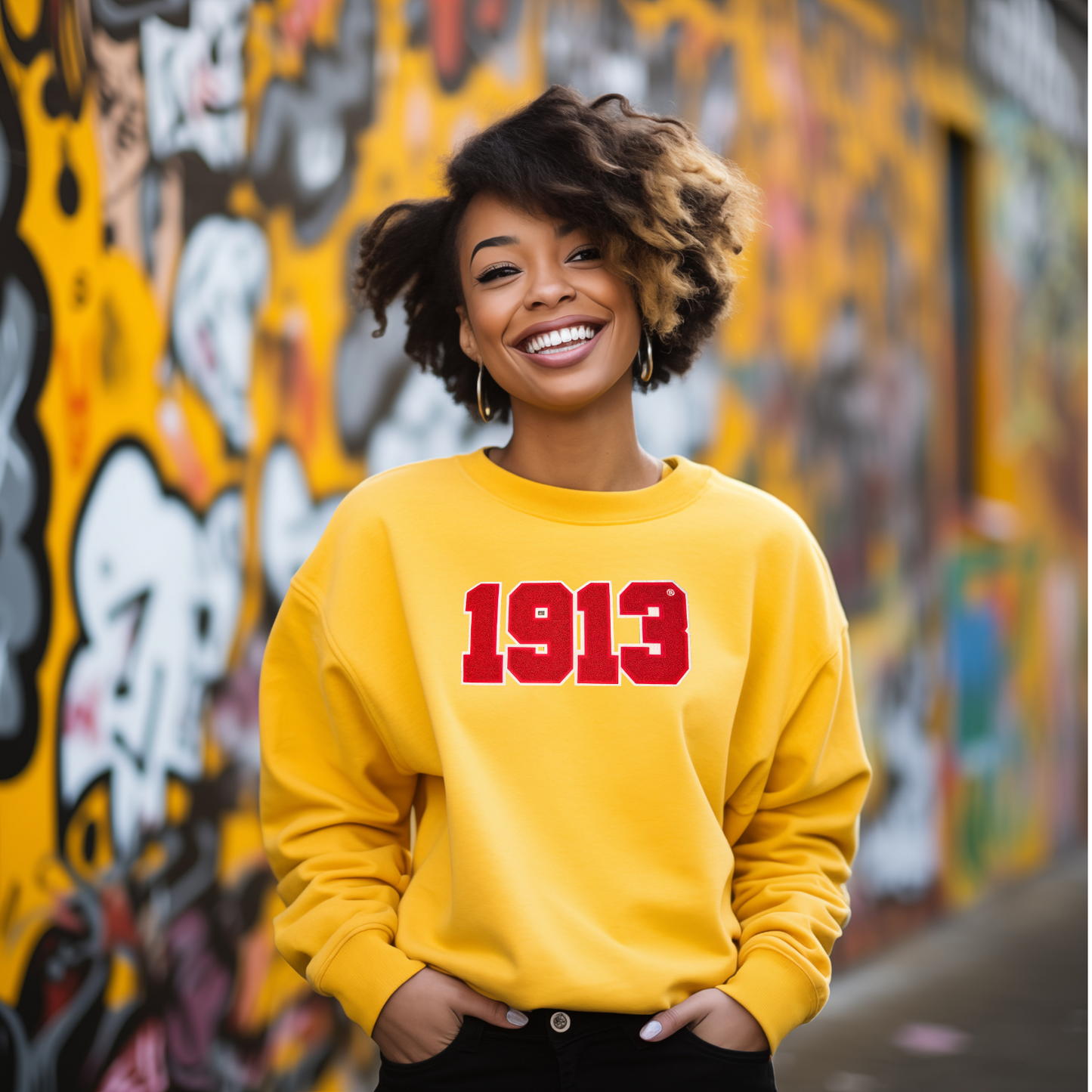 Delta Sigma Theta - Chenille Patch Sweatshirt - 1913