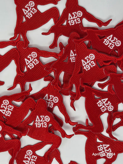 Delta Sigma Theta Sorority Inc., Embroidered Patch - DUCK WALK (3X3)