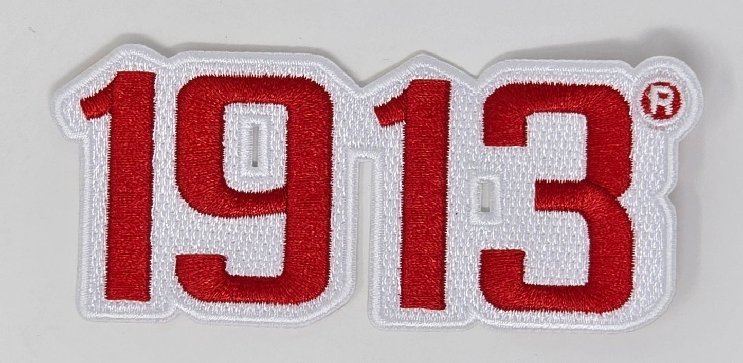 Delta Sigma Theta Sorority Inc., Embroidered Patch - 1913  (4X1.5)