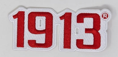 Delta Sigma Theta Sorority Inc., Embroidered Patch - 1913  (4X1.5)