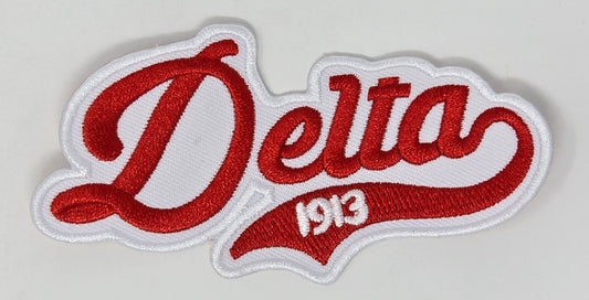 Delta Sigma Theta Sorority Inc., Embroidered Patch - DELTA (4X2)