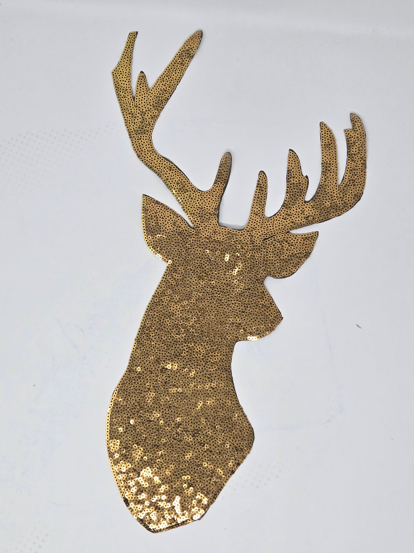 SEQUIN REINDEER IRON-ON PATCH