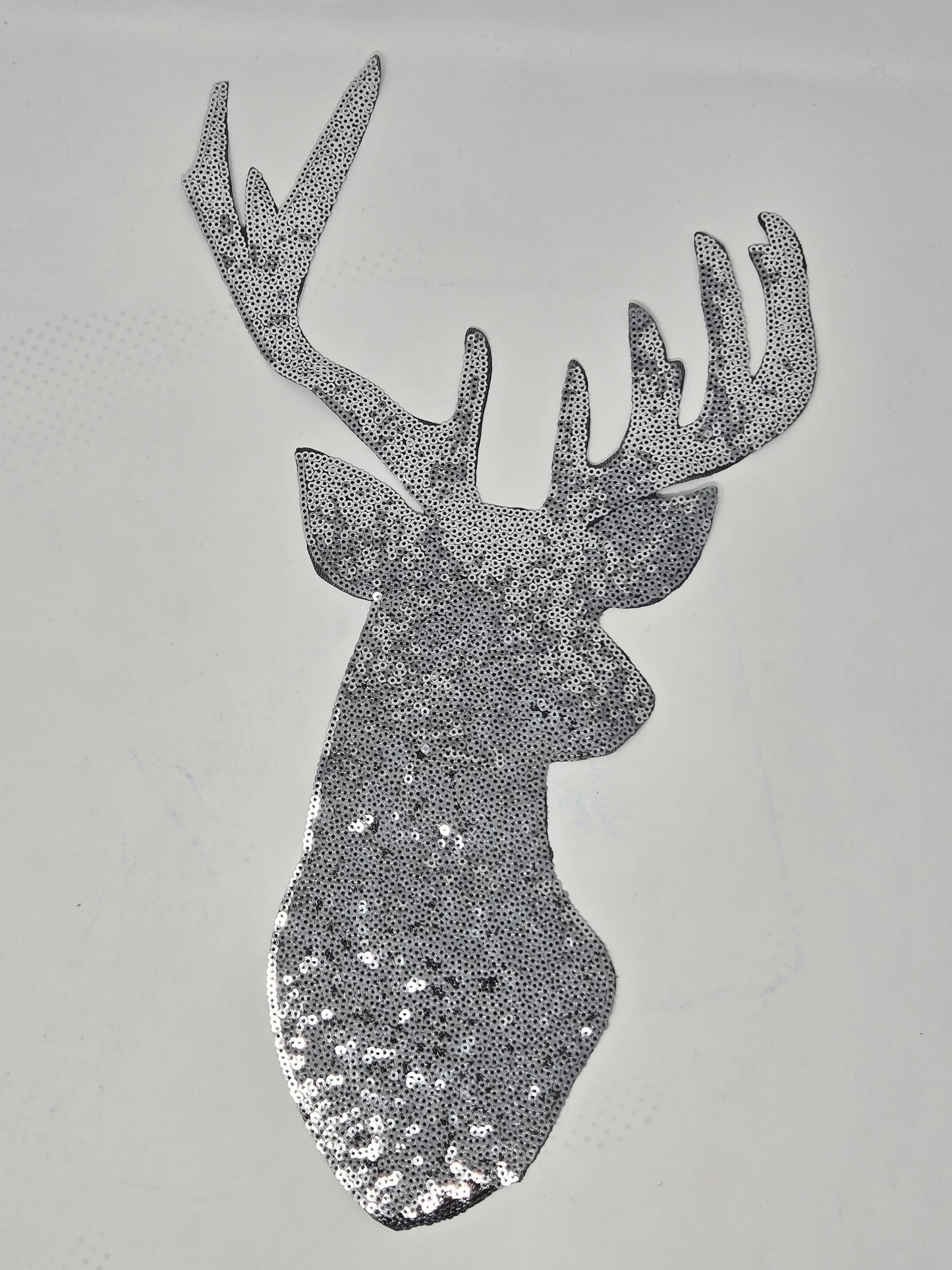 SEQUIN REINDEER IRON-ON PATCH