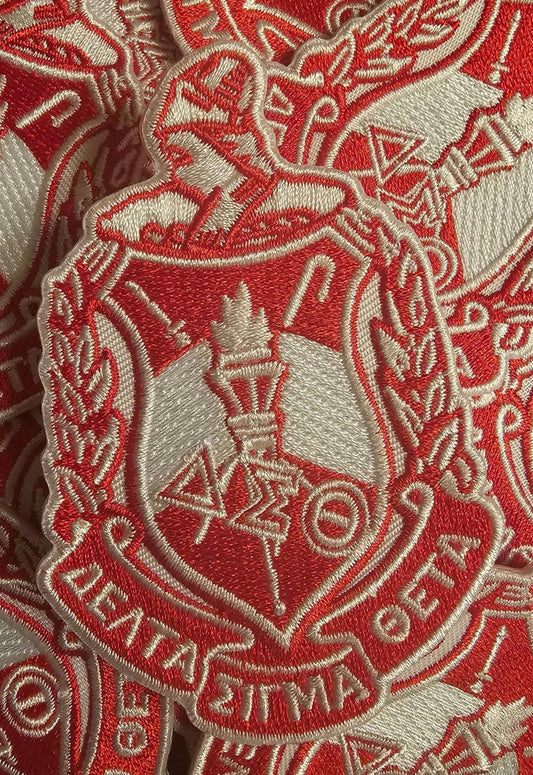 Delta Sigma Theta Sorority Inc., Embroidered Patch - CREST (3X4)