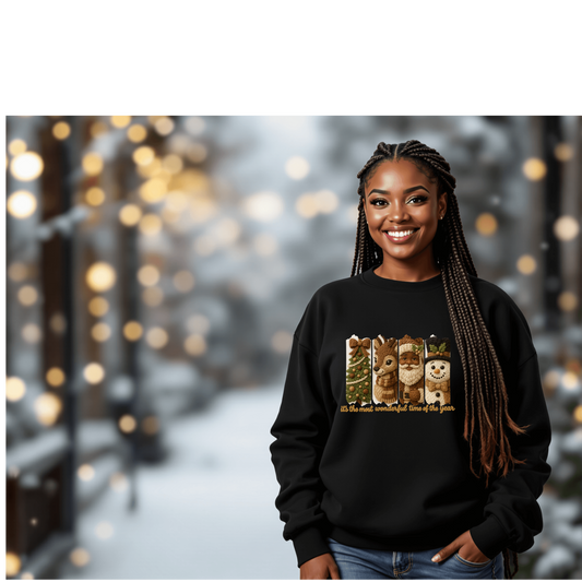 “Most Wonderful Time of the Year” Holiday Character Sweatshirt