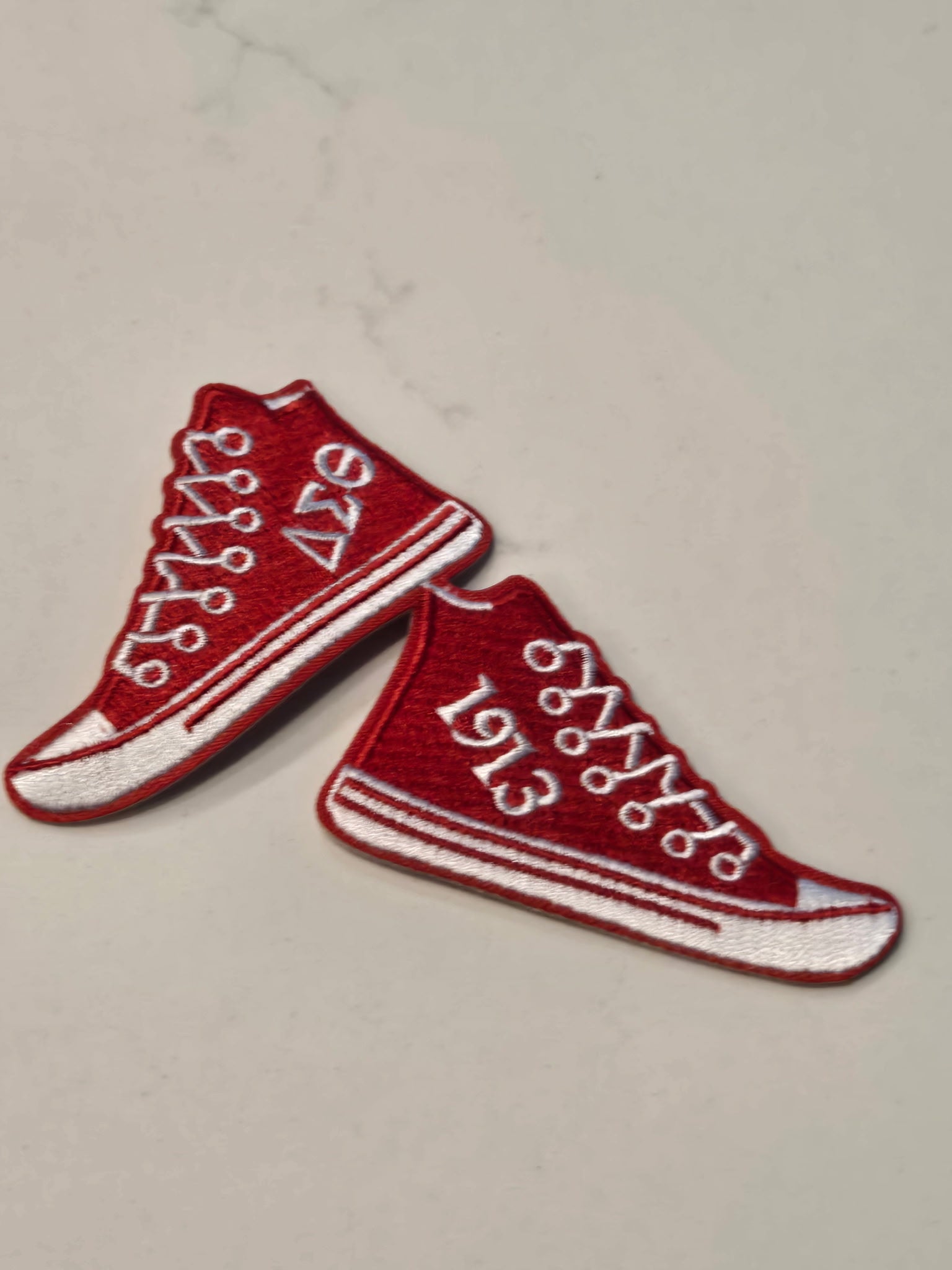Delta Sigma Theta Sorority Inc., Embroidered Patch - DELTA CHUCKS (4x2.5)