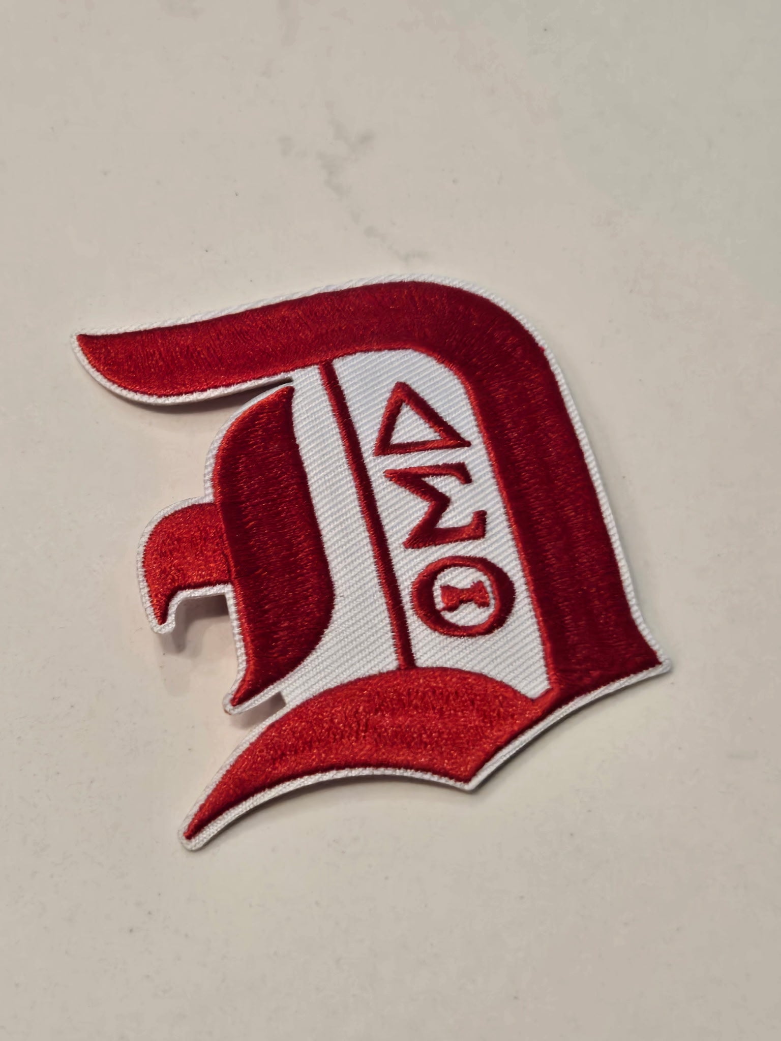 Delta Sigma Theta Sorority Inc., Embroidered Patch - OLD ENGLISH (2.5x2.75)