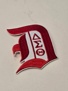 Delta Sigma Theta Sorority Inc., Embroidered Patch - OLD ENGLISH (2.5x2.75)