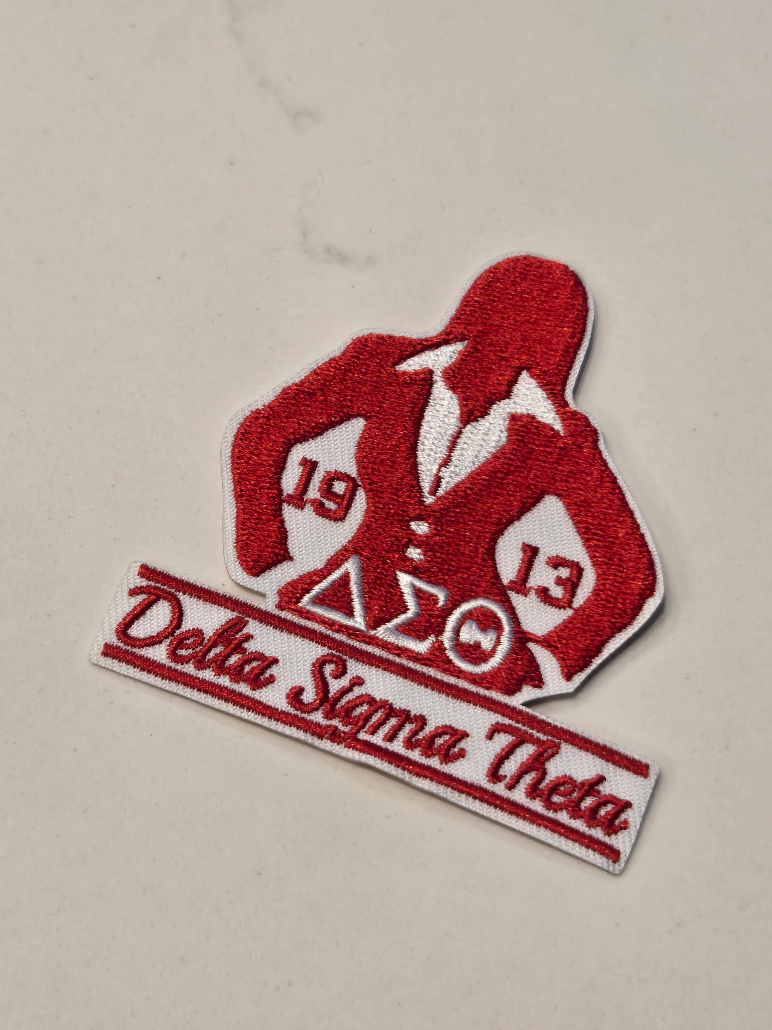 Delta Sigma Theta Sorority Inc., Embroidered Patch - BUSINESS SUIT (2.75x3)