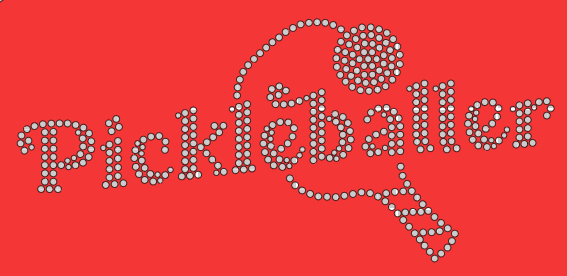 "PICKLEBALLER" Rhinestone Design