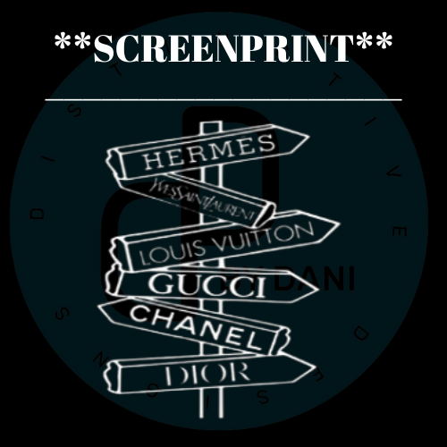 ALL ROADS LEAD TO FASHION **SCREENPRINT**