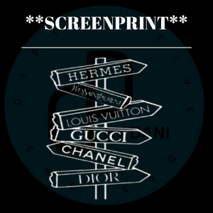 ALL ROADS LEAD TO FASHION **SCREENPRINT**