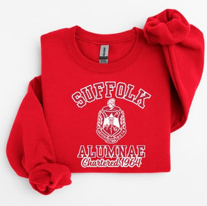 [EMBROIDERED] Delta Sigma Theta Chapter Sweatshirt - SUFFOLK ALUMNAE