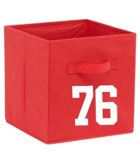 Red Gift Cube [Personalize - Add Number]