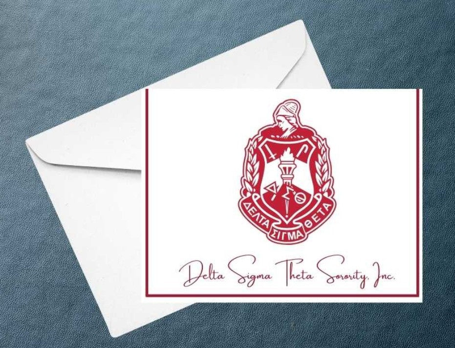 Greeting Card - Delta Sigma Theta Crest