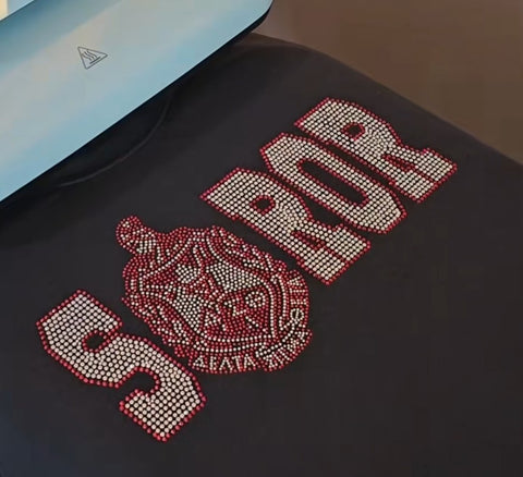 Delta Sigma Theta Sorority "SOROR" Rhinestone Sweatshirt