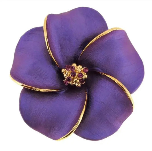 **Pre-Order** African Violet Pin/Brooch