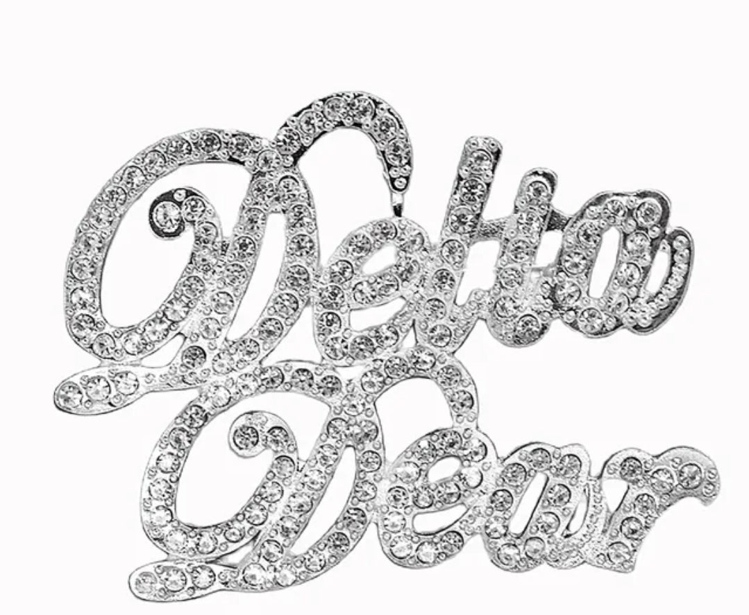 DELTA DEAR Rhinestone Lapel Pin