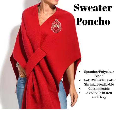Sweater Poncho [Customization Available]