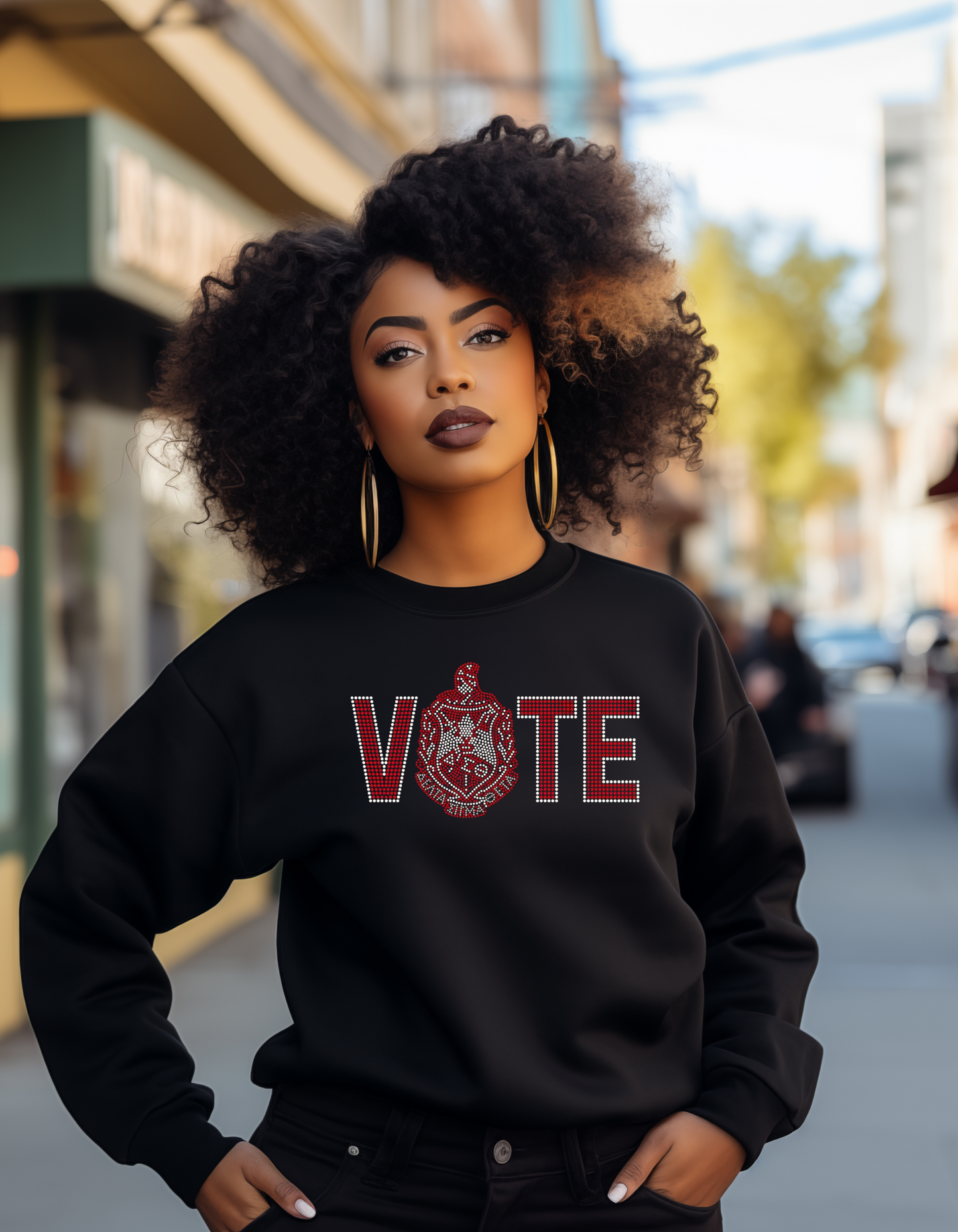 DELTA SIGMA THETA | VOTE BLING SWEATSHIRT