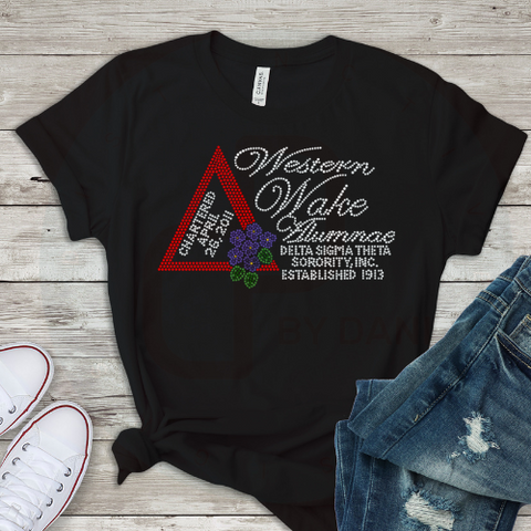 **EXCLUSIVE** WESTERN WAKE CHAPTER CUSTOM BLING SHIRT