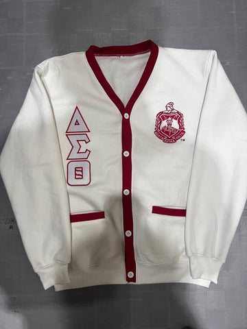 Oversized Varsity Embroidered Cardigan - Delta Sigma Theta Sorority, Inc.