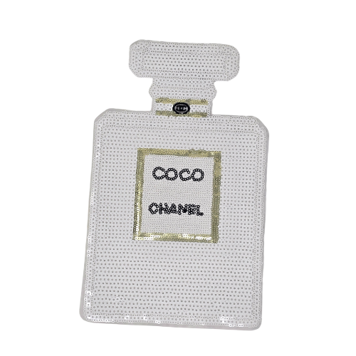 Sequin Perfume Bottle - Iron On Patch