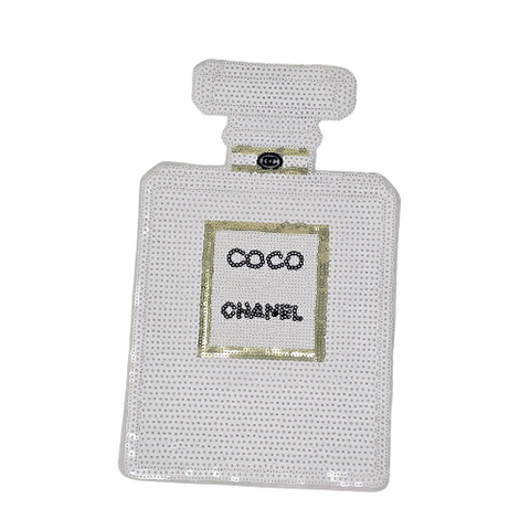 Sequin Perfume Bottle - Iron On Patch