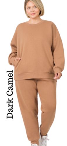 PLUS SIZE Jogger Set (Shipment Date: 11/1)