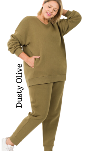 PLUS SIZE Jogger Set (Shipment Date: 11/1)