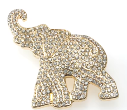 Rhinestone Encrusted Elephant Pin/Brooch