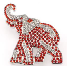 Rhinestone Encrusted Elephant Pin/Brooch