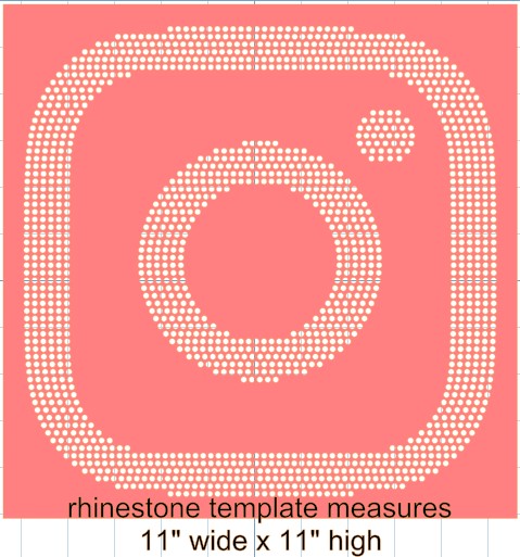 IG logo Rhinestone Digital Download